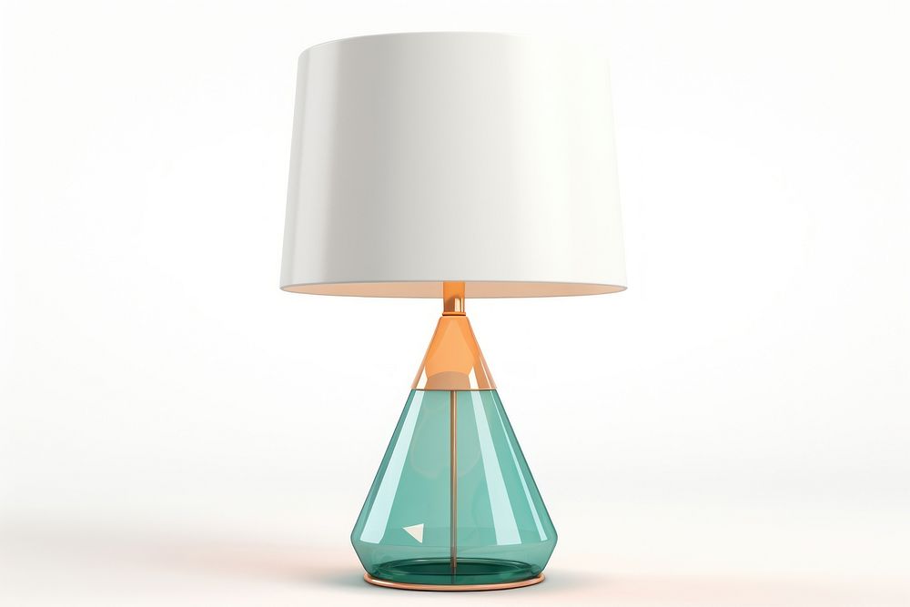 Lamp lampshade glass white background. AI generated Image by rawpixel.