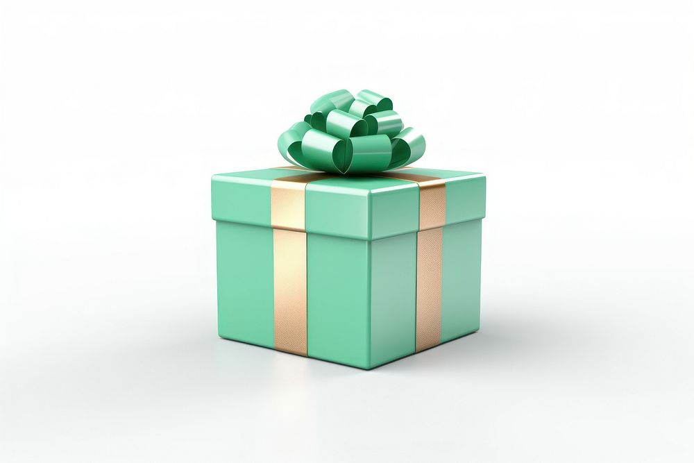 Present green gift christmas present. AI generated Image by rawpixel.