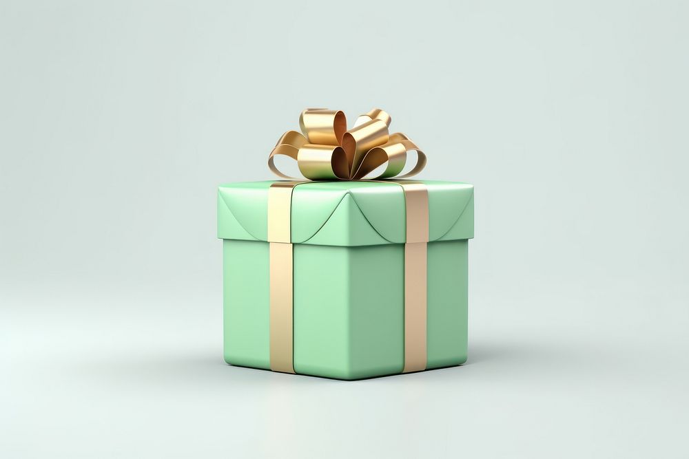 Present green gift christmas present. AI generated Image by rawpixel.