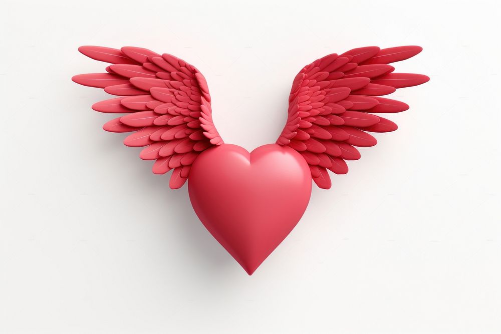 Heart wing celebration creativity. AI generated Image by rawpixel.