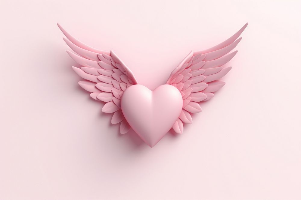 Heart wing invertebrate creativity. AI generated Image by rawpixel.