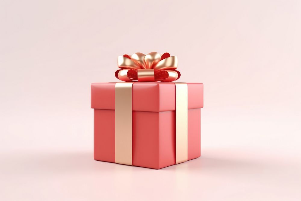 Present gift red christmas present. AI generated Image by rawpixel.