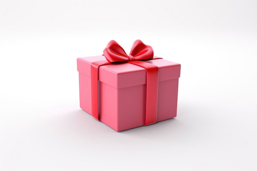 Gift box present red. AI generated Image by rawpixel.