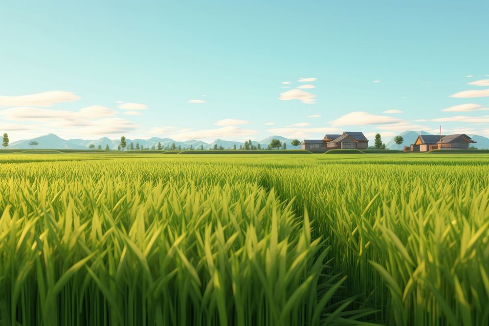 Agriculture field landscape outdoors. 