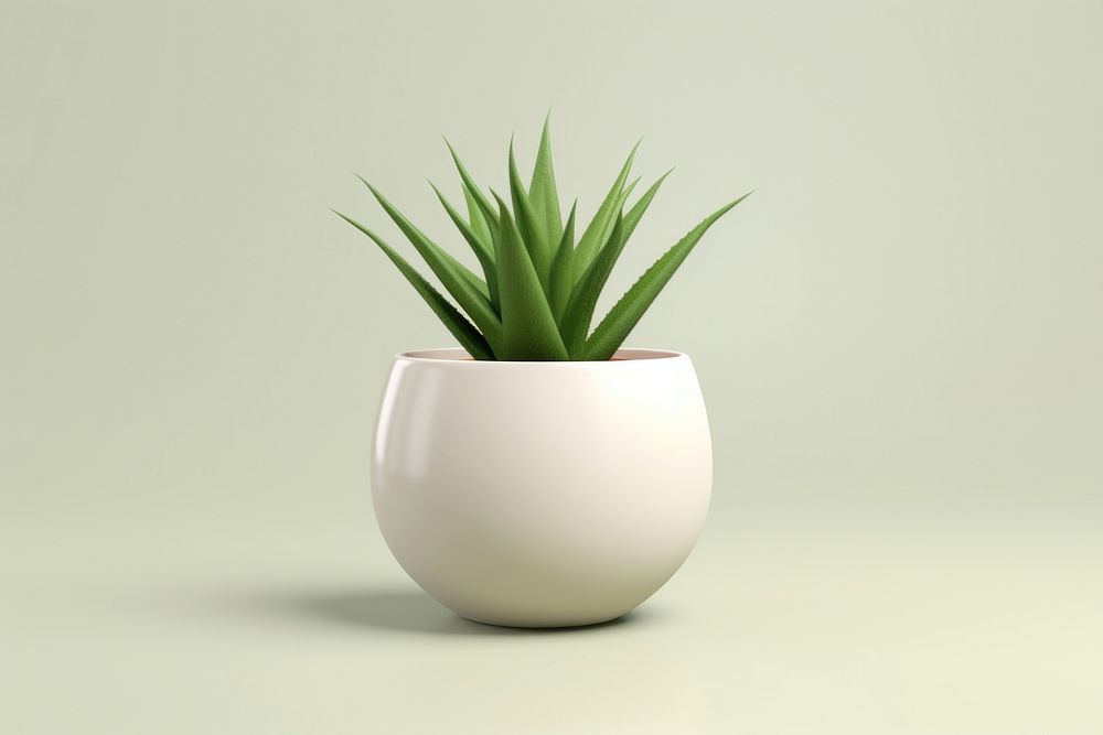 Plant aloe vase wheatgrass. AI generated Image by rawpixel.