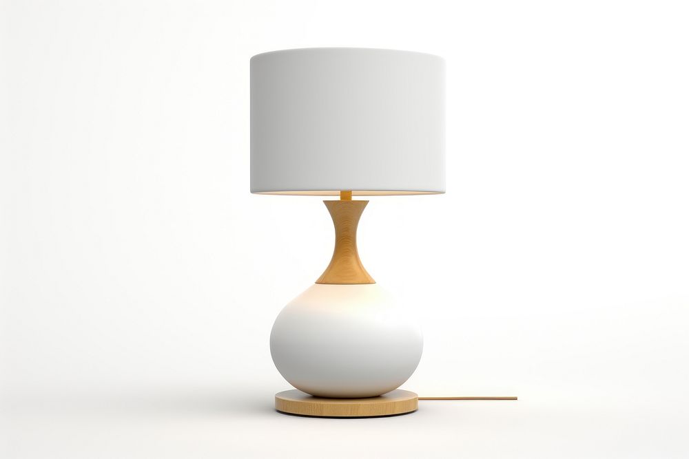 Lamp table white electricity. AI generated Image by rawpixel.