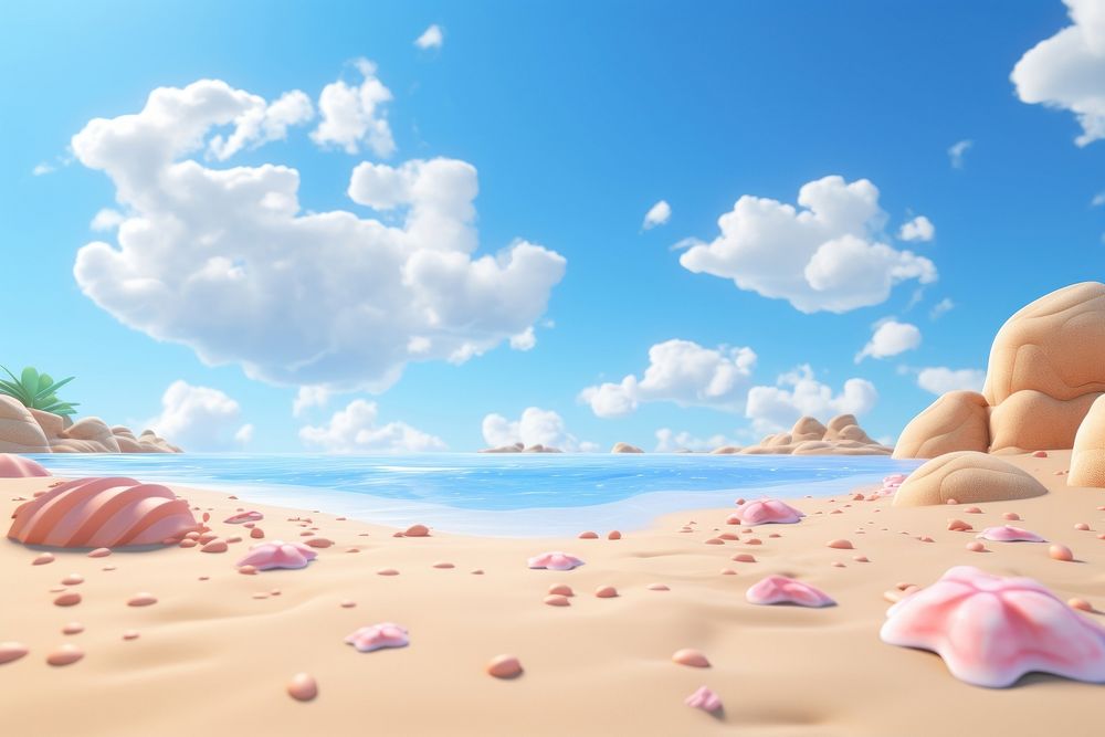 Beach sea backgrounds landscape. 