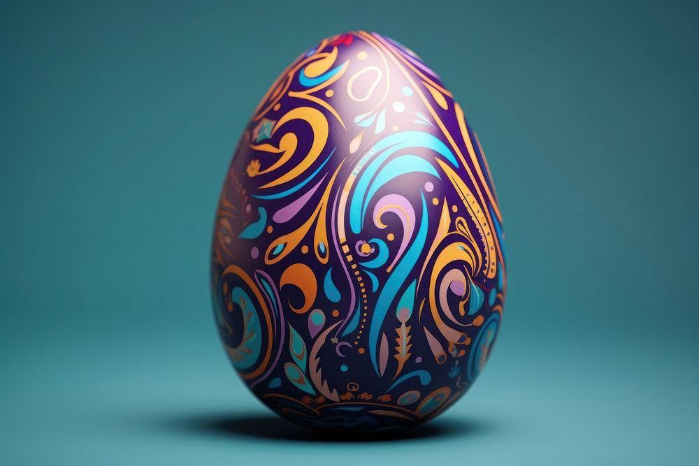 Egg pattern easter celebration. AI generated Image by rawpixel.