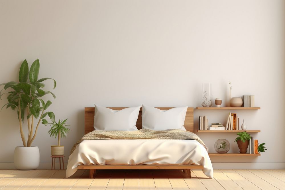 Plant room bed furniture. AI generated Image by rawpixel.