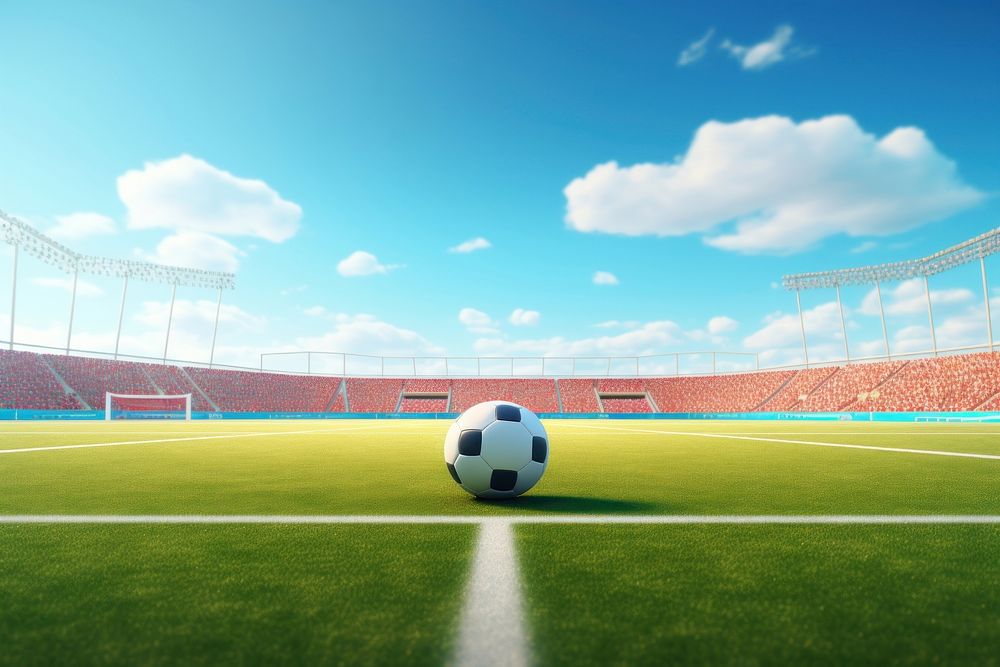 Football outdoors stadium sports. AI generated Image by rawpixel.