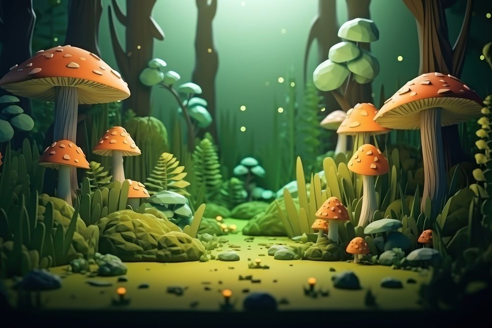 Aquarium nature forest plant. AI generated Image by rawpixel.