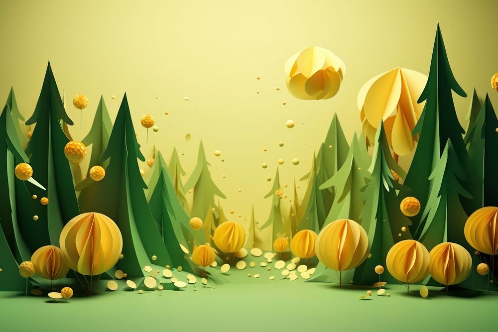 Forest plant green art. AI generated Image by rawpixel.