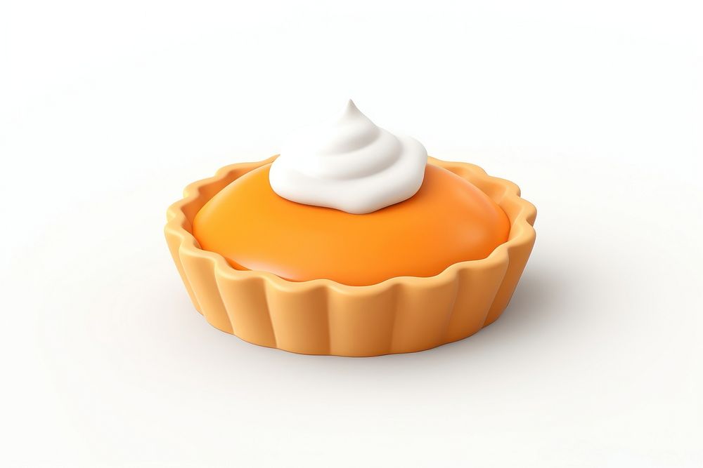 Pumpkin pie dessert cupcake icing. AI generated Image by rawpixel.
