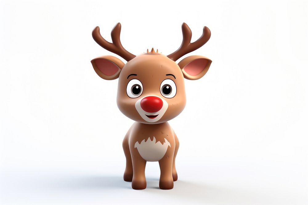 Figurine mammal animal deer. AI generated Image by rawpixel.