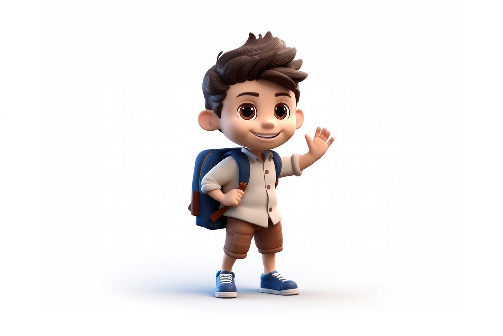 Cartoon cute toy white background. AI generated Image by rawpixel.