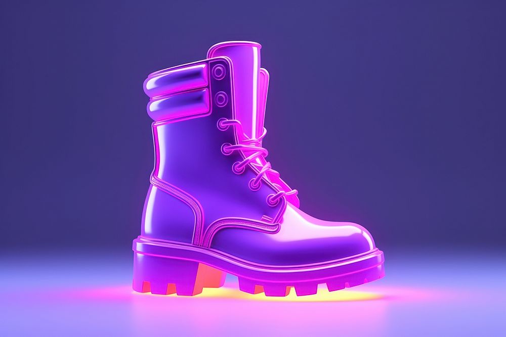 Boots footwear illuminated technology. AI generated Image by rawpixel.