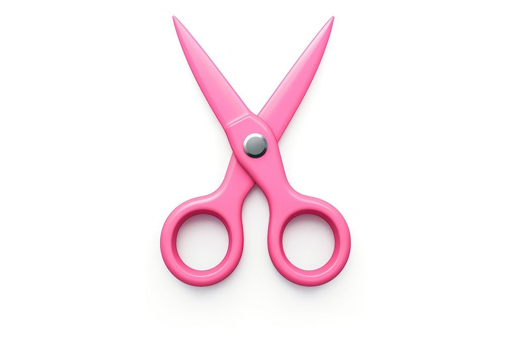 Scissors white background weaponry purple. AI generated Image by rawpixel.