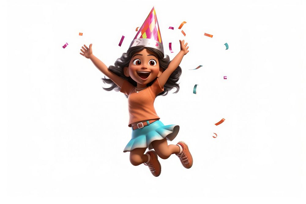 Celebration party hat white background. AI generated Image by rawpixel.