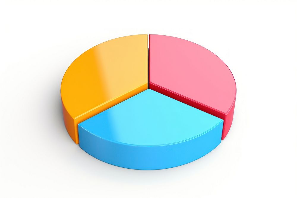 Pie chart investment diagram circle.