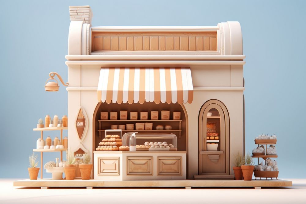 Bakery shop store food confectionery. AI generated Image by rawpixel.