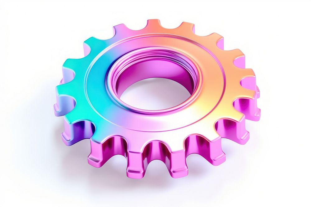 Cogwheel gear white background technology. AI generated Image by rawpixel.