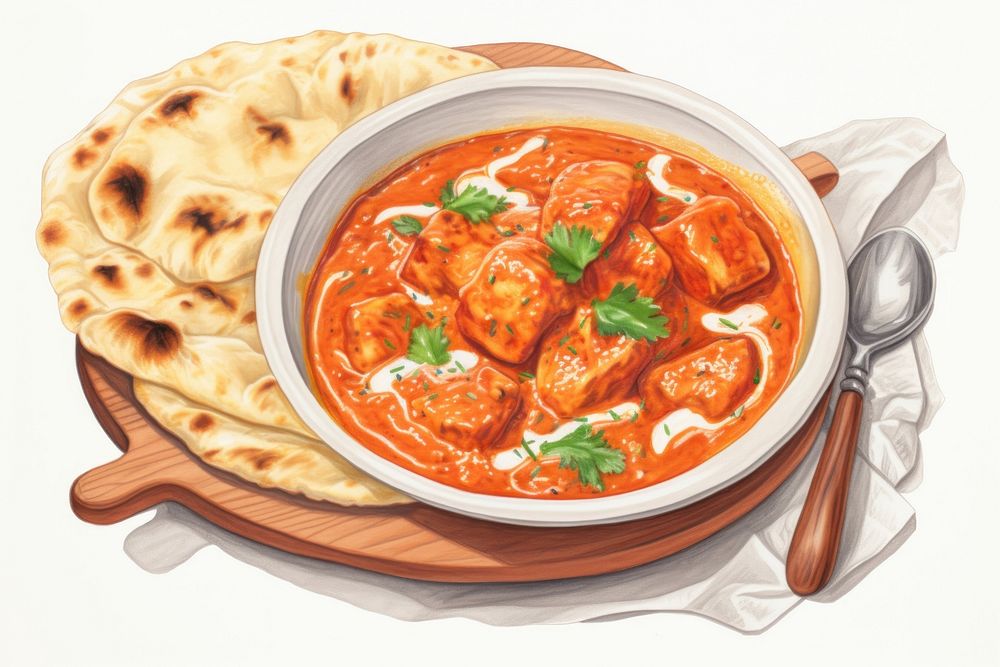 Food curry meal dish. AI generated Image by rawpixel.