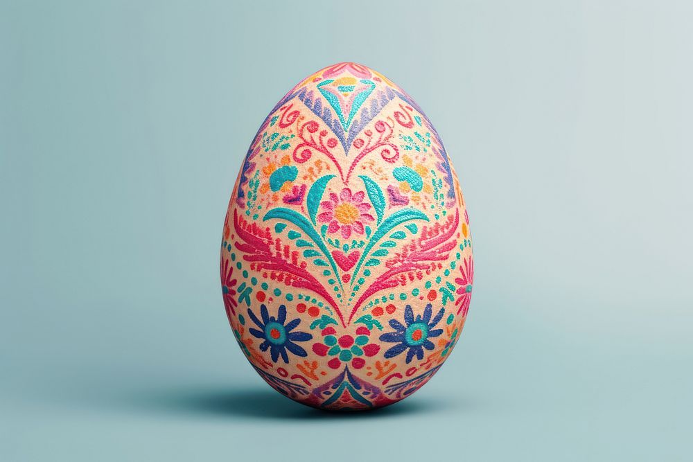 Egg pattern easter red. AI generated Image by rawpixel.