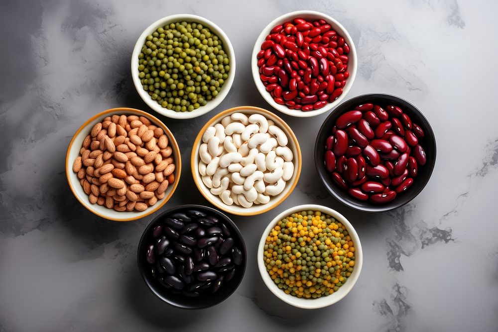 Bean vegetable food bowl. AI generated Image by rawpixel.