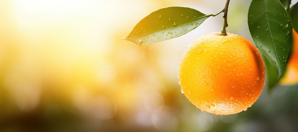 Outdoors orange fruit. 