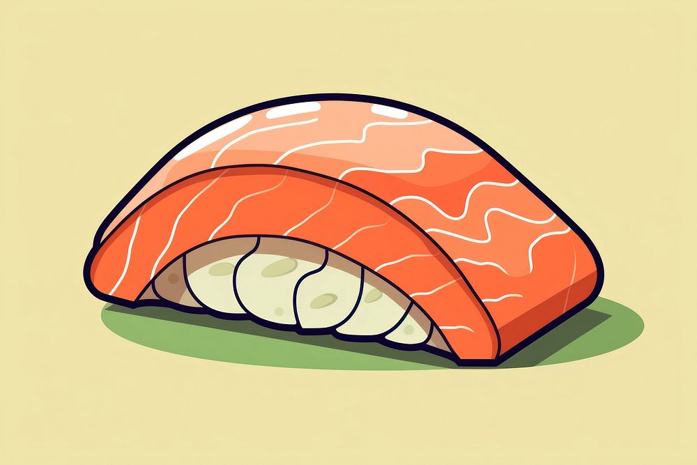 Sushi salmon food rice. AI generated Image by rawpixel.