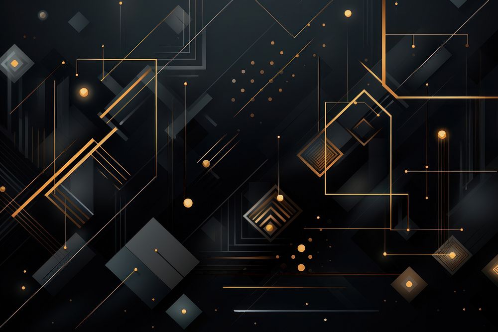 Geometric black background backgrounds abstract night. AI generated Image by rawpixel.