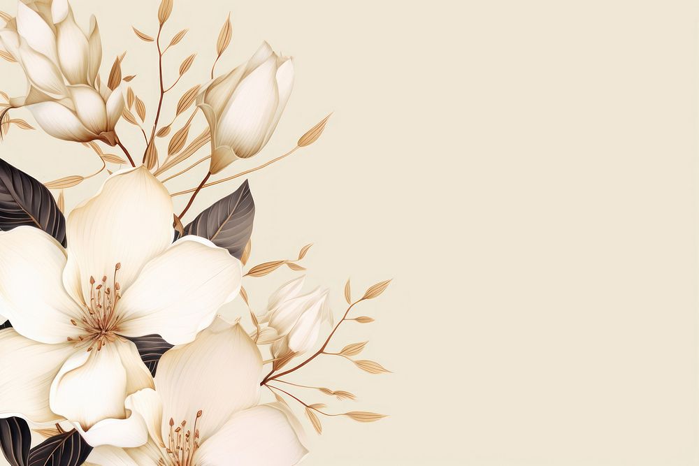 Backgrounds pattern flower plant. AI generated Image by rawpixel.