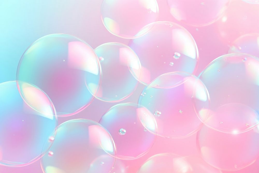 Aesthetic holographic bubble background backgrounds sphere transparent. 