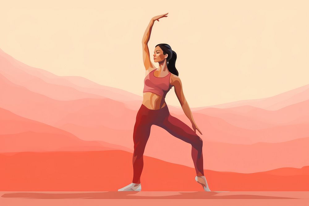 Yoga dancing sports adult. AI generated Image by rawpixel.