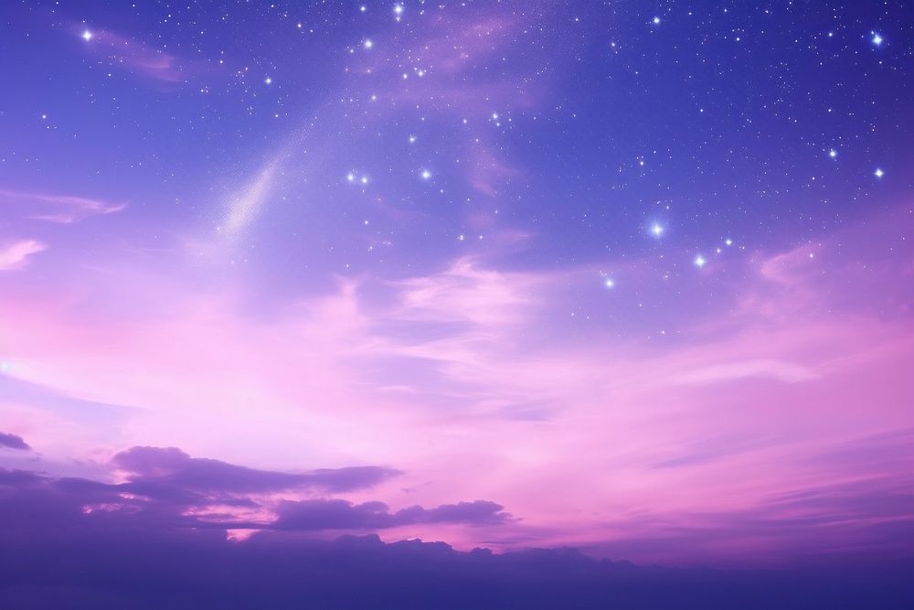 Gradient sky aesthetic background purple  astronomy. 