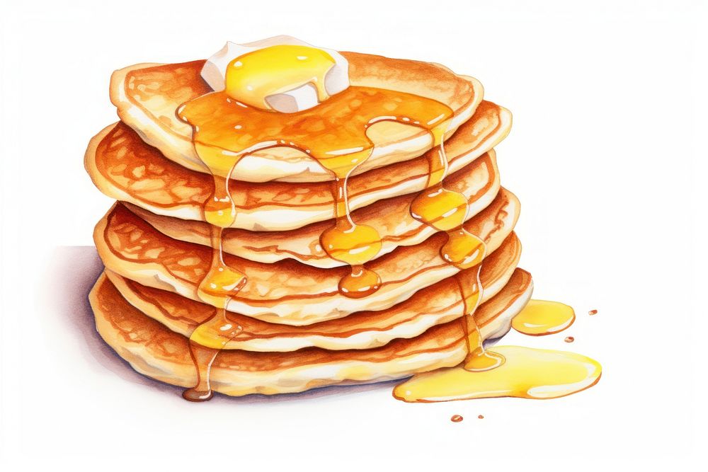Pancake breakfast food pannekoek. AI generated Image by rawpixel.