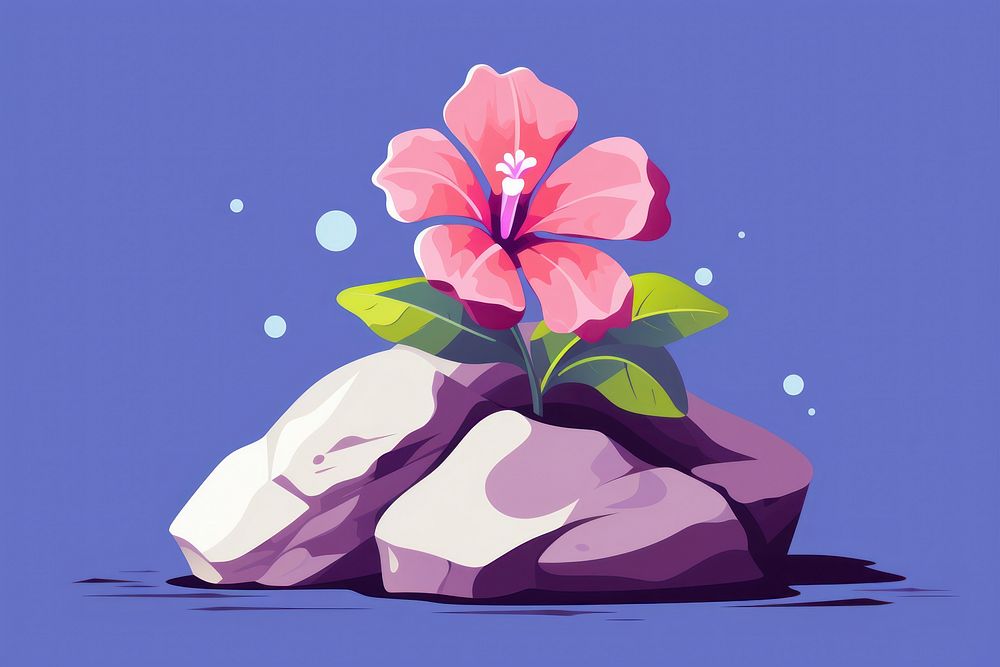 Flower outdoors nature petal. AI generated Image by rawpixel.