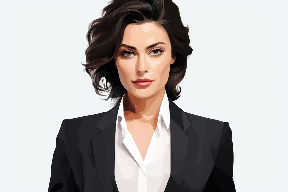 Portrait adult woman suit. AI generated Image by rawpixel.