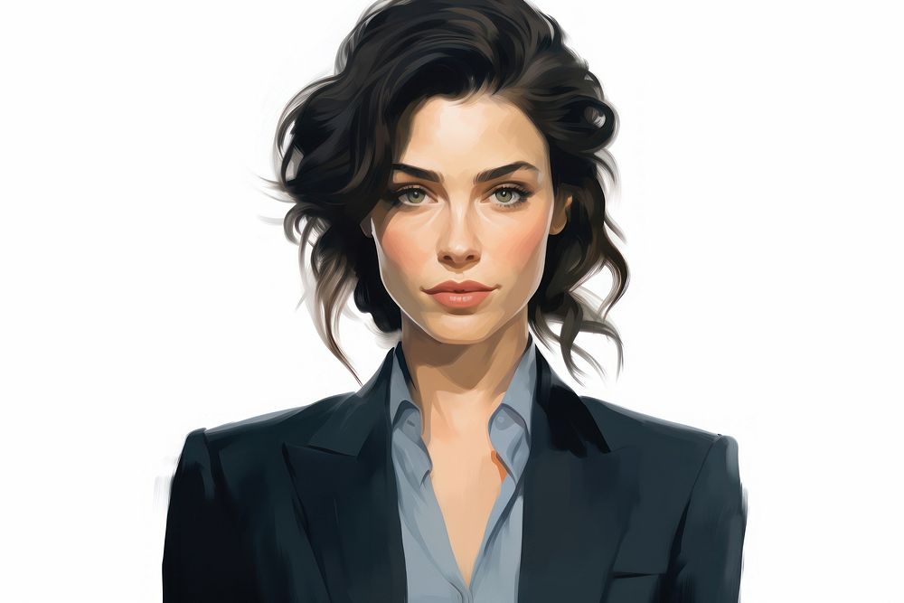 Portrait adult woman suit. AI generated Image by rawpixel.