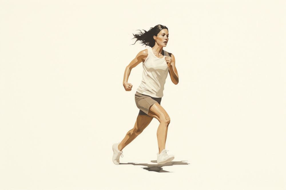 Running footwear jogging shorts. AI generated Image by rawpixel.