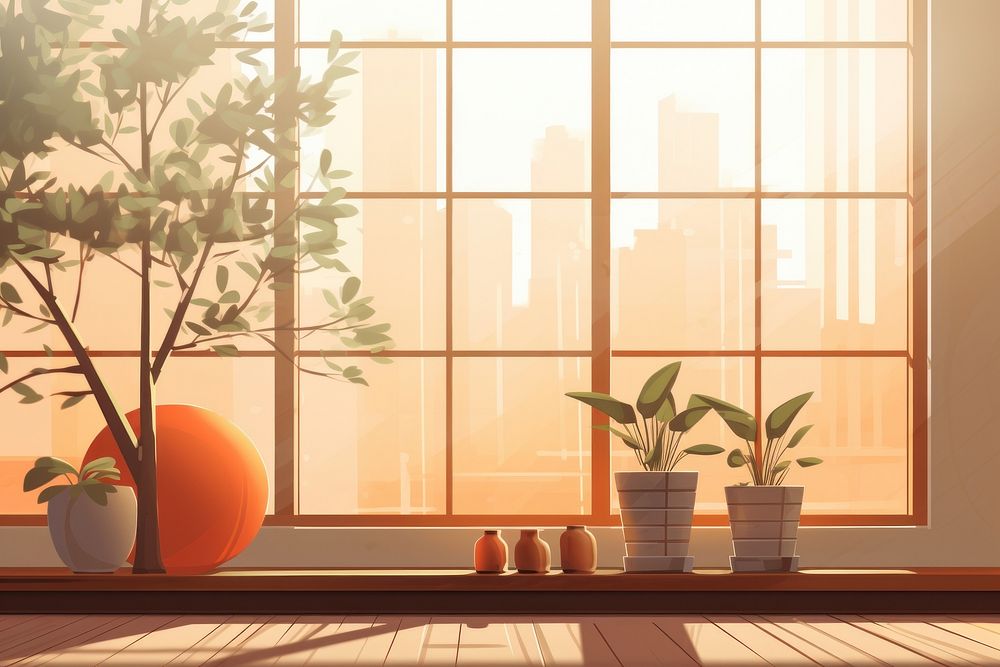 Window plant windowsill room. AI generated Image by rawpixel.