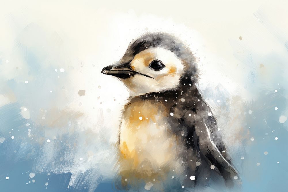 Penguin animal bird beak. AI generated Image by rawpixel.