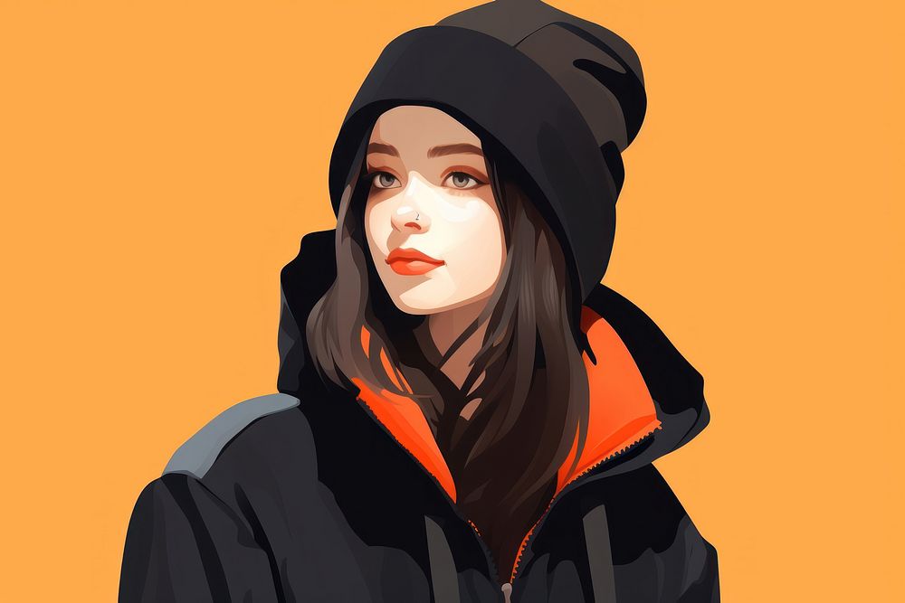 Portrait clothing fashion winter. AI generated Image by rawpixel.
