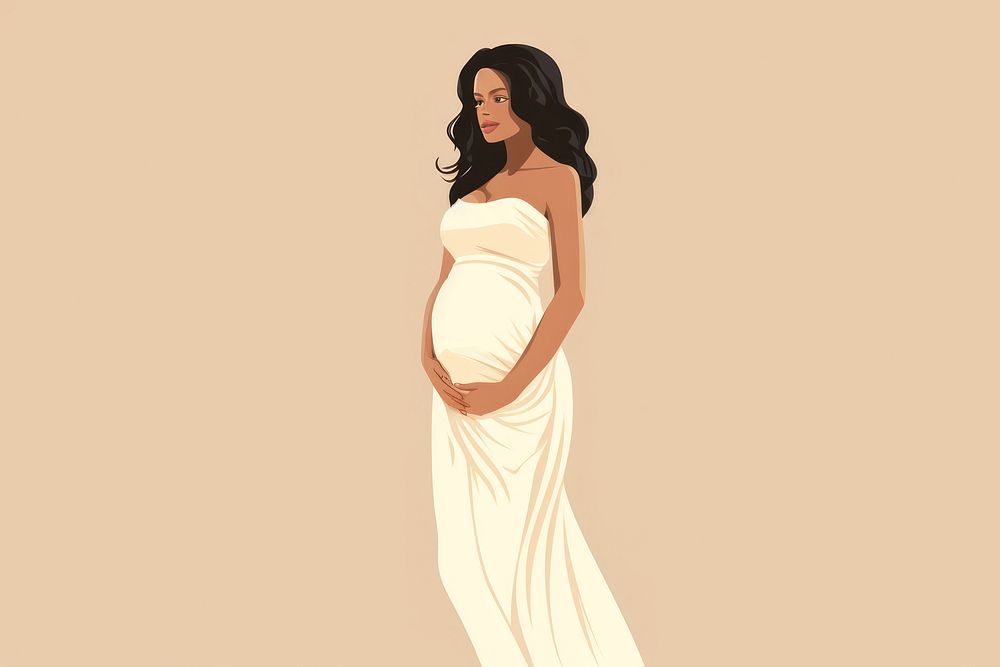 Pregnant fashion dress adult. AI generated Image by rawpixel.