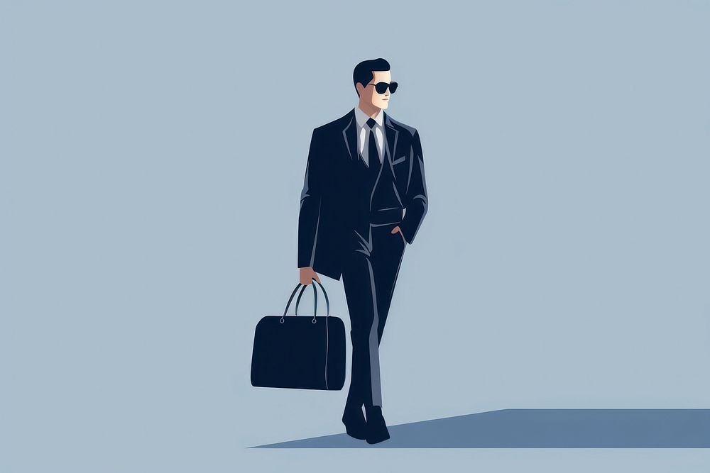 Bag briefcase portrait adult. AI generated Image by rawpixel.