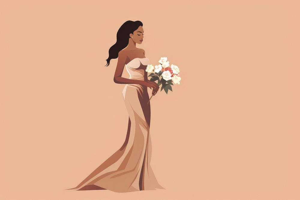 Fashion wedding flower adult. AI generated Image by rawpixel.