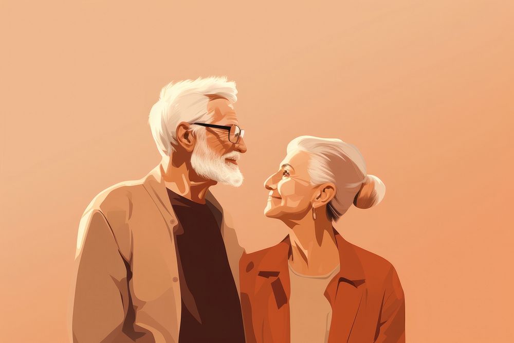 Portrait glasses adult togetherness. AI generated Image by rawpixel.