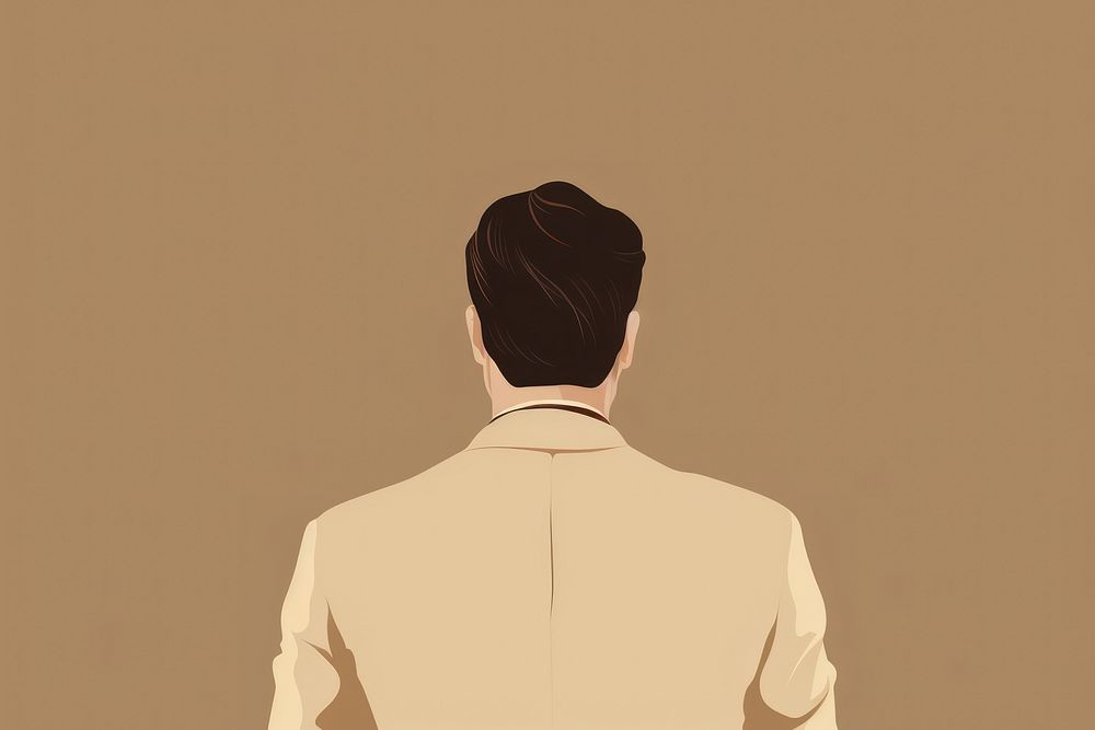 Back adult man standing. AI generated Image by rawpixel.