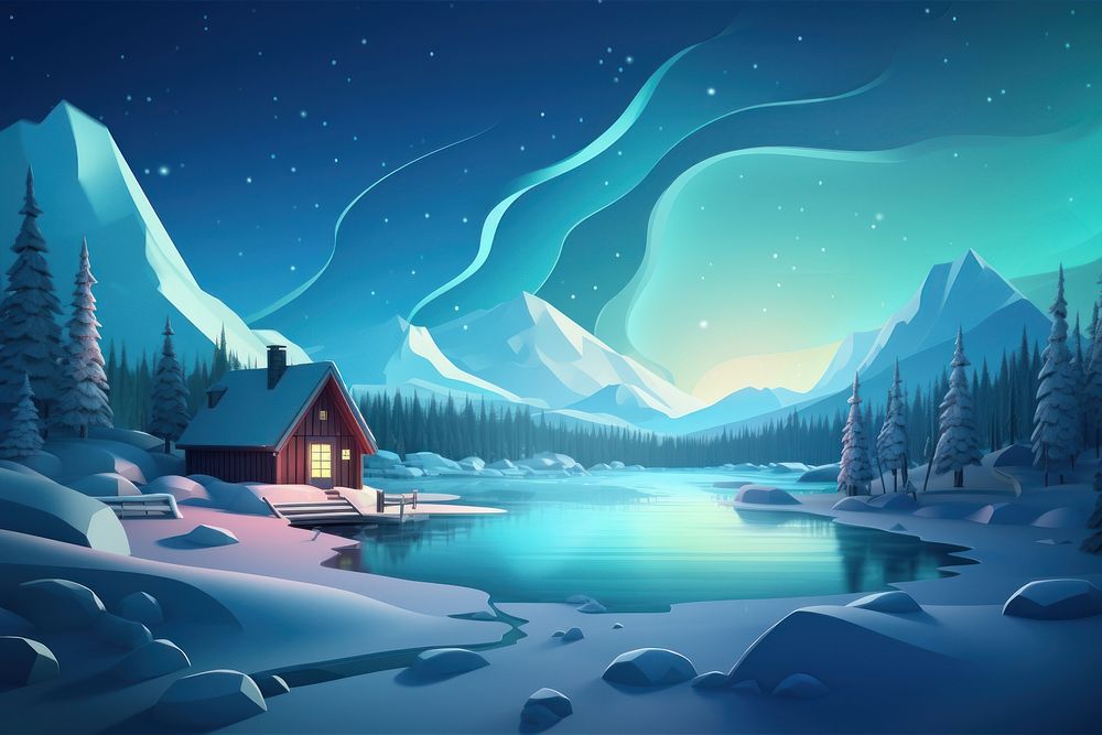 Snow architecture landscape building. AI generated Image by rawpixel.