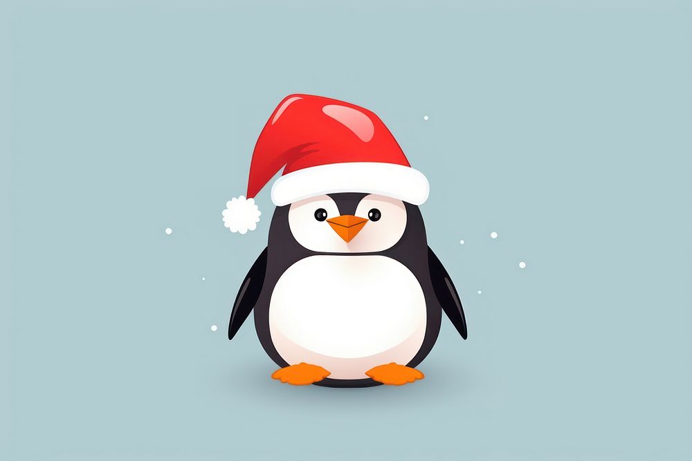 Penguin christmas animal winter. AI generated Image by rawpixel.